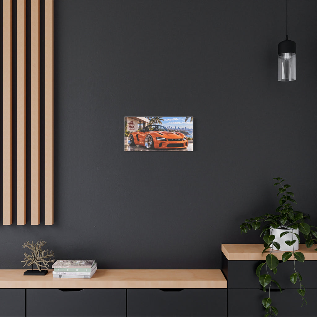 Orange Sports Car Front
