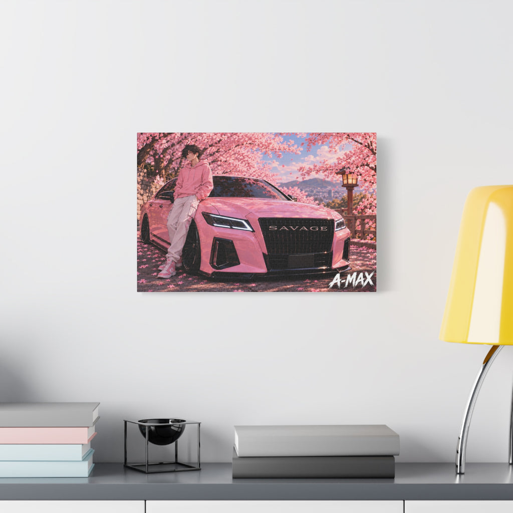 Pink Luxury Car Front