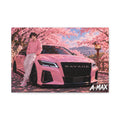 Pink Luxury Car Front