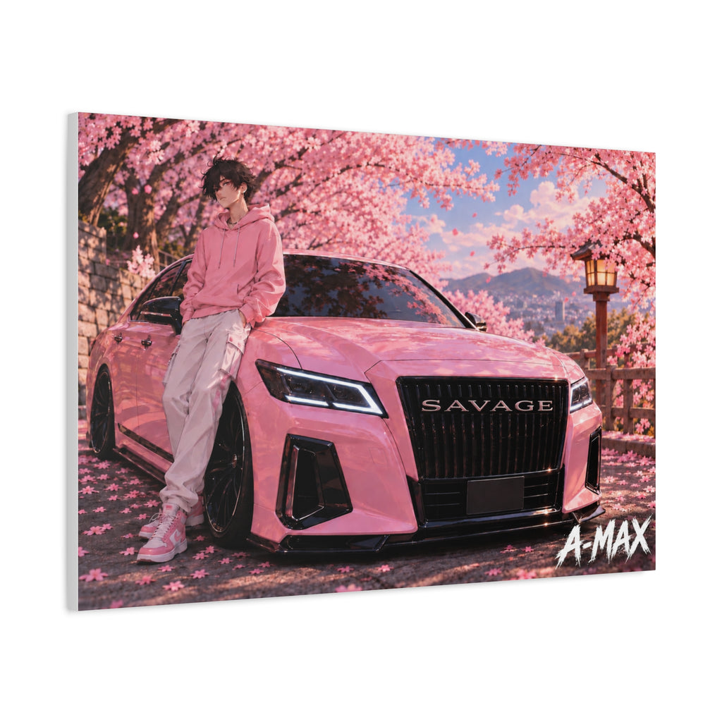 Pink Luxury Car Front