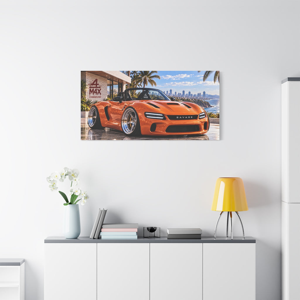 Orange Sports Car Front