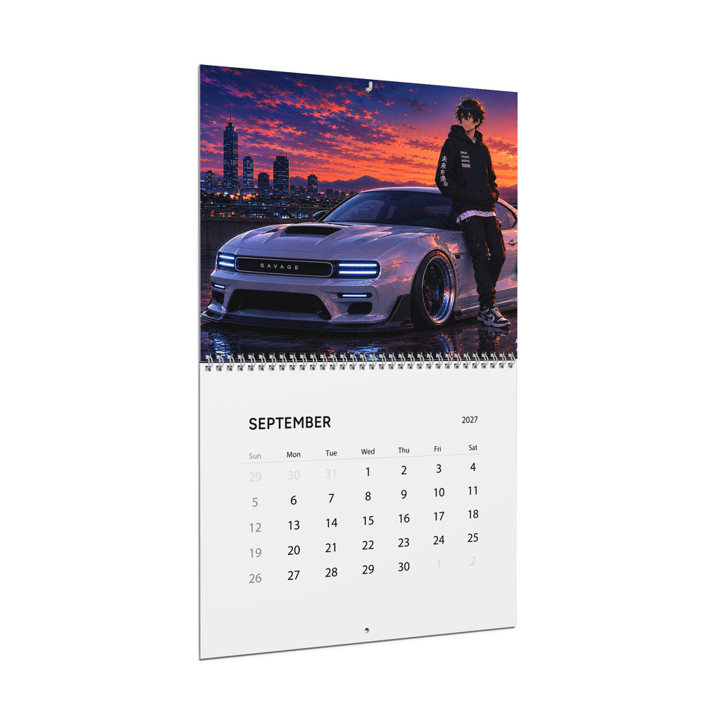 Car Enthusiast Wall Calendar 2027 — Sport Cars Monthly Calendar