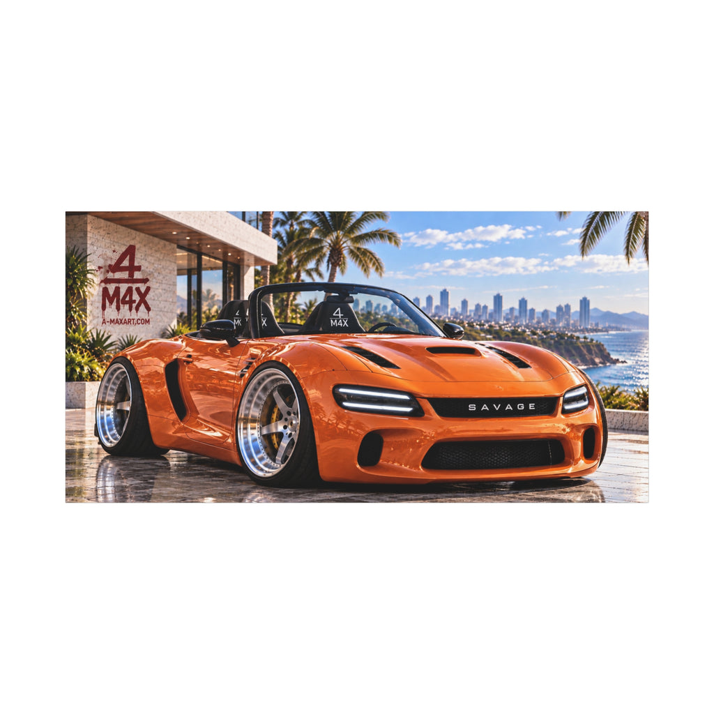 Orange Sports Car Front