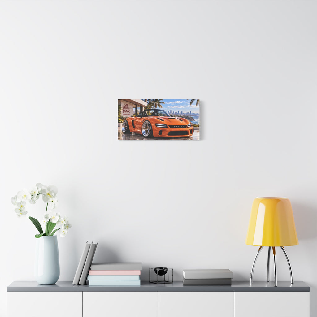 Orange Sports Car Front