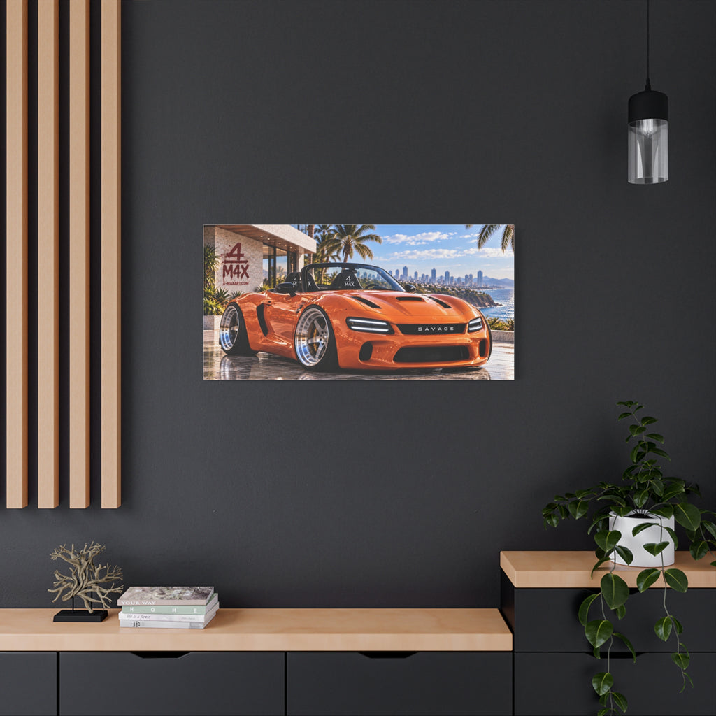 Orange Sports Car Front