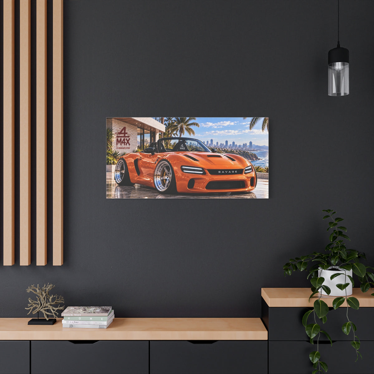 Orange Sports Car Front
