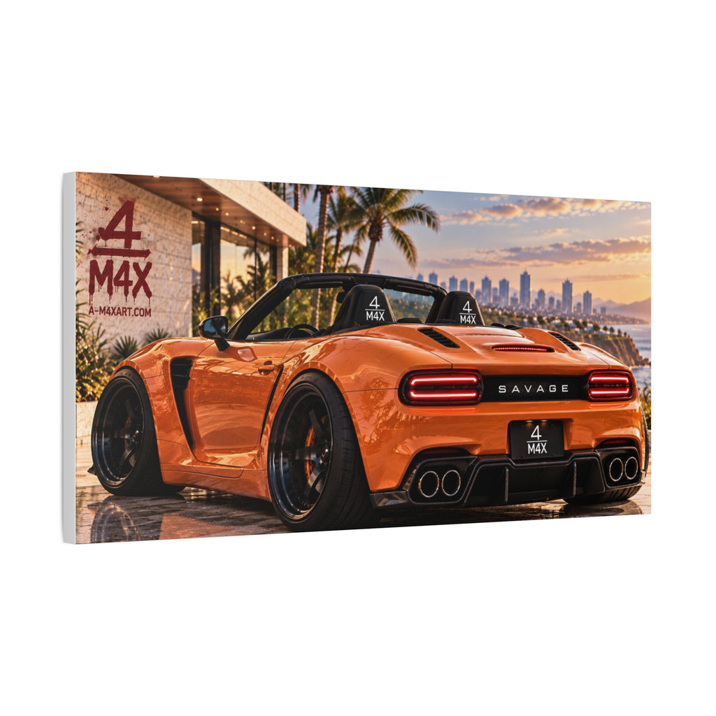 Orange Sports Car Rear