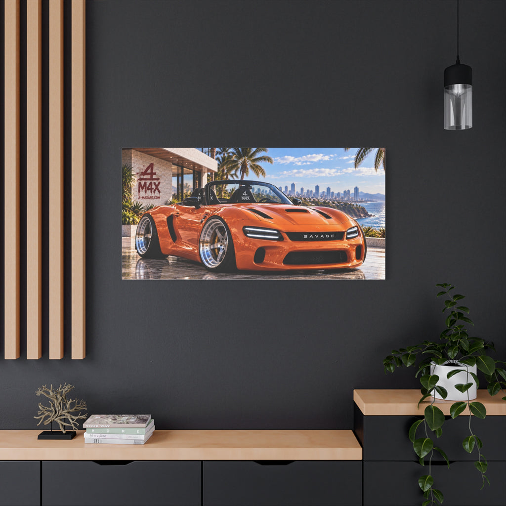 Orange Sports Car Front