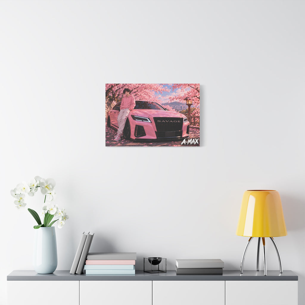 Pink Luxury Car Front