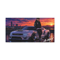 Sunset Street Racer — Canvas Art