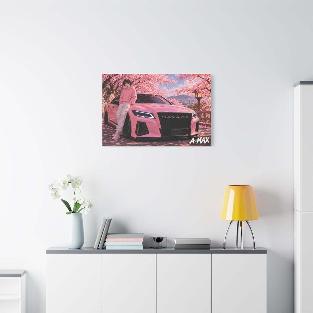 Pink Luxury Car Front