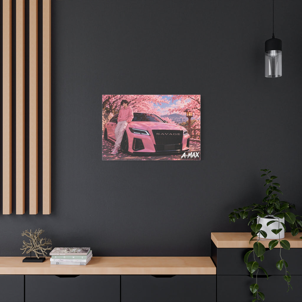 Pink Luxury Car Front