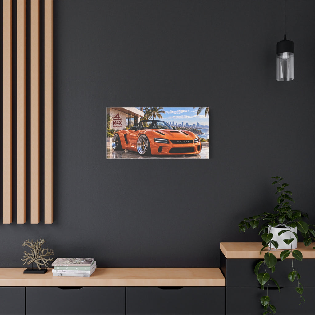 Orange Sports Car Front
