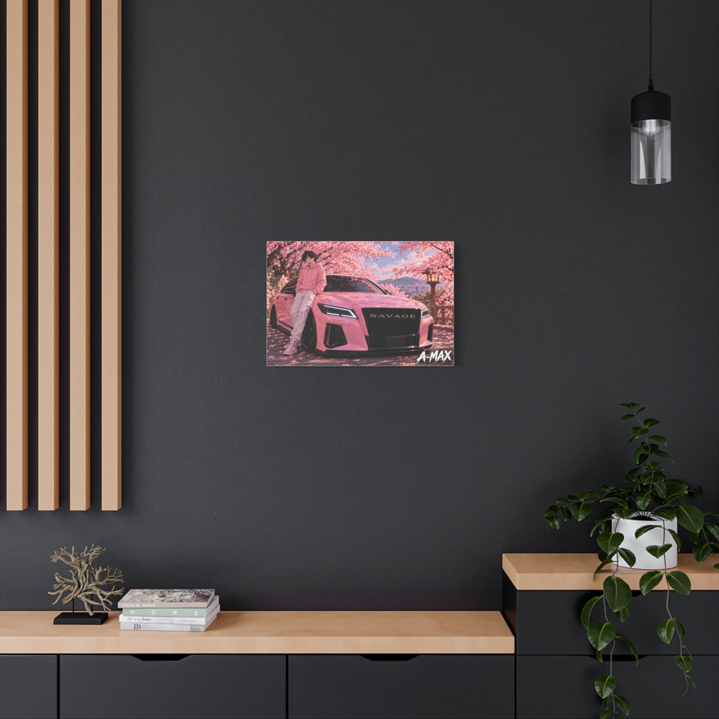 Pink Luxury Car Front